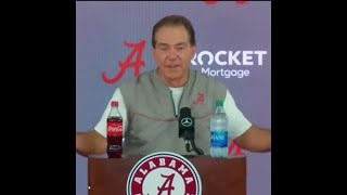 Nick Saban has an adorable moment with a reporter holding a baby 👶 | #Shorts