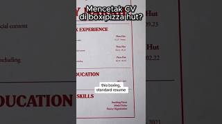 layanan pizza hut untuk mencetak cv laku mengirimkannya ke kantor-kantor