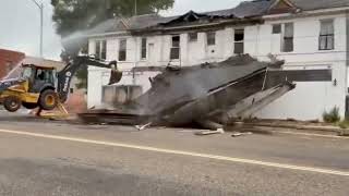 The El Capitan Portico and Columns were Removed Today Please Avoid the Area - Video by Wayne Walter