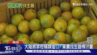 中國將禁柑橘類進口? 果農找生路榨汁賣｜TVBS新聞