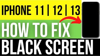 how to fix iphone black screen | fix iphone stuck on black screen| iphone 11 | iphone 12 | iphone 13