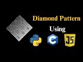 Creating a Diamond Pattern in Python, C, and JavaScript | Step-by-Step Tutorial