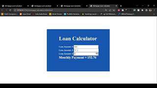 Mortgage Loan Calculator | JavaScript Project #7
