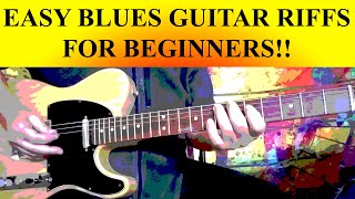 EASY BLUES GUITAR RIFFS FOR BEGINNING PLAYERS! #5