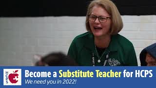 We Need You! Substitute Teach for HCPS