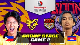 ONIC PH vs SEE YOU SOON GAME 2 | PH vs KH | SNAPDRAGON PRO SERIES S6 - CHALLENGE FINALS