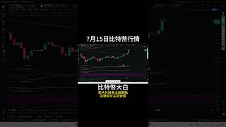 7月15日short 比特幣周末不影響狂暴上漲，牛市已經回歸了嗎？現在要追多還是抄頂繼續看下跌？ #btc #以太坊 #eth #投資 #數字貨幣 #技術分析 #比特幣 #合約