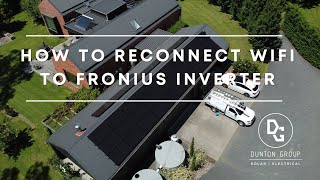 Fronius Inverter | How to reconnect your wifi