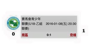 08.01.2016 賽馬會青少年聯賽 U18-乙組 : 南區(橙) 0 : 1 (藍)奇峰