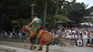 鶴岡八幡宮崇敬者大祭 流鏑馬神事 騎射挟物 参 平成29年10月1日 壱番手