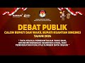 🔴 LIVE - DEBAT PUBLIK CALON BUPATI DAN WAKIL BUPATI KUANTAN SINGINGI TAHUN 2024