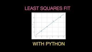 Least Squares Fit and Graphing in Python