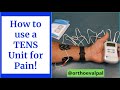 How to use a TENS unit for pain!