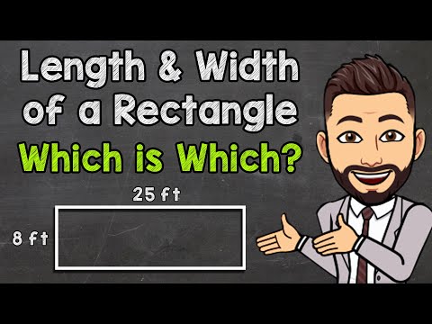 What is the length of a rectangle with width?