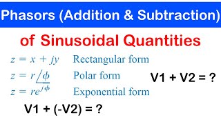 31 - Phasor Addition and Subtraction of Sinusoidal Quantities | Phasor Diagrams #knust