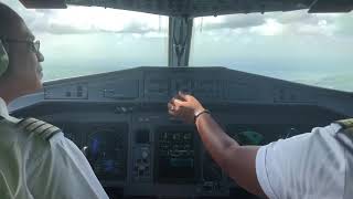 LIAT ATR 42-600 Landing at the Point-à-Pitre International Airport