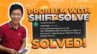 Problem with Shift Solve, SOLVED!