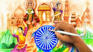 INDEPENDENCE Day Painting  | Watercolor Painting | 75th independence Day 2021| Jai hind| #india #art