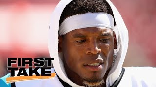 First Take reacts to Cam Newton mocking female reporter's question | First Take | ESPN