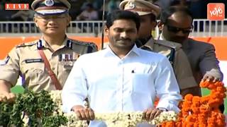 AP CM Jagan inspects the Guard of Honour on 73rd Independence Day | Gautam Sawang | YOYO TV Channel