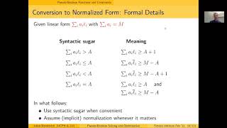 Pseudo-Boolean Solving and Optimization 1