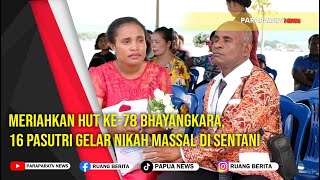 Meriahkan HUT ke-78 Bhayangkara, 16 pasutri gelar nikah massal di Sentani