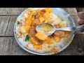 largest fruit salad preparation 🤯 street food master pakistani fruit cutting skills fruit chaat