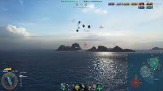 World of Warships Benson US Tier VIII Destroyer Takes out Ships and Aircraft (US 8 DD)