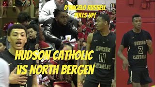 Hudson Catholic vs North Bergen 2nd Half Highlights!! D'Angelo Russell Watches Luther, Louis  \u0026 JQ!