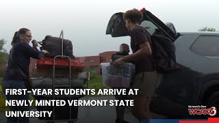 First-year students arrive at newly minted Vermont State University