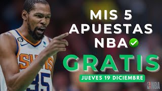 MIS 5 APUESTAS NBA GRATIS 19 DICIEMBRE 2024