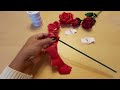 diyrose how to make satin ribbon rose flower wie erstelle ich satinband rose. ribbon flower.