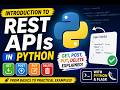 Introduction to REST APIs in Python | GET, POST, PUT, DELETE Explained 🚀