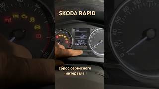 SKODA RAPID сброс ТО. #автомеханик #ремонтавто #skoda #vwpolo