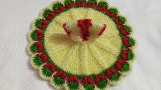 How to make woolen dress for kanha ji ll winter crochet flower dress for laddu gopal 🧿 #viralvideo🧿