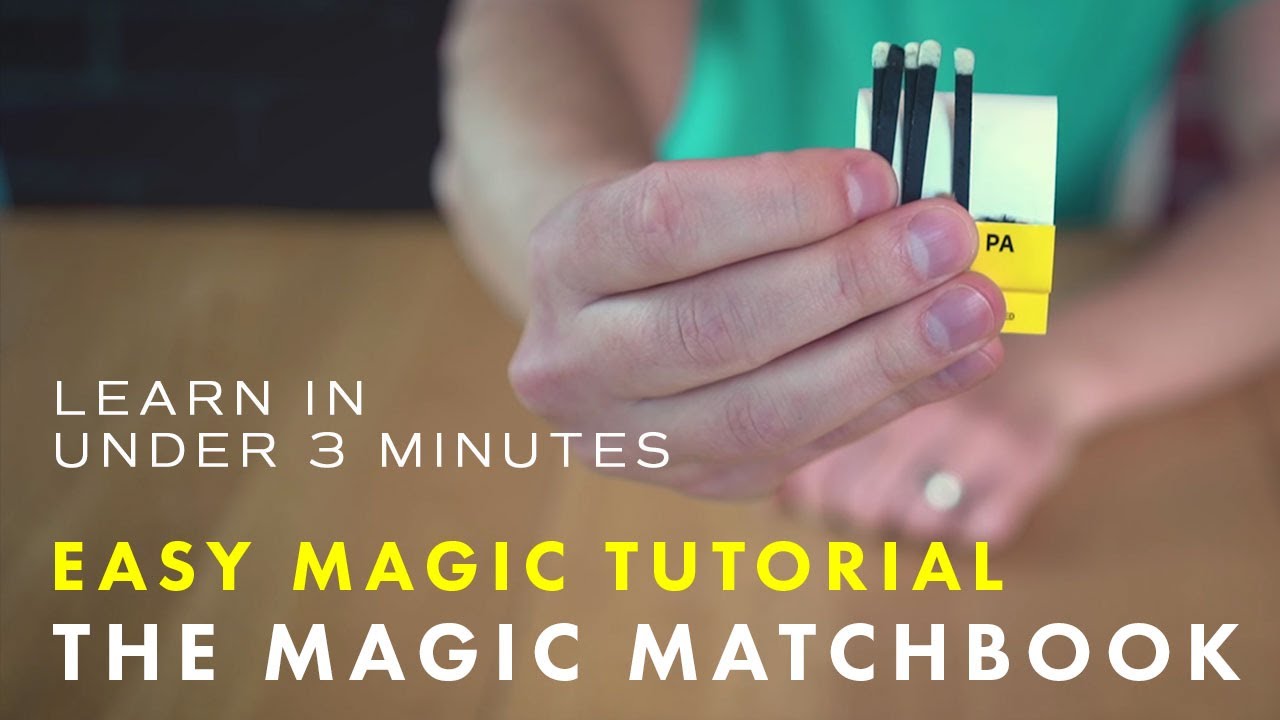 Beginner Magic Tricks Tutorial: The Magic Matchbook - Learn In 3 ...