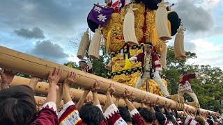 R4.10.18 澤津太鼓台 八旛神社かきくらべ(宮入) 新居浜太鼓祭り 2022/10/18(火)