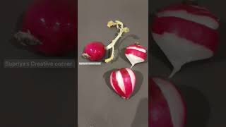 #redradish #radish #red #vegetables #youtubeshorts #shorts #art #funnyfood #trending #new #food #old