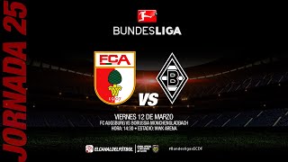Partido Completo: Augsburgo vs Borussia M'gladbach | Jornada 25 - Bundesliga
