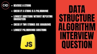 Top 5 String Interview Questions in JavaScript 🔁💬 | DSA Interview Questions #21 to #25