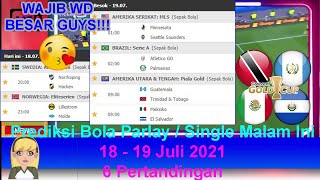 Prediksi Bola Malam Ini 18-19 Juli 2021/2022 - Concacaf Gold Cup 2021  2 Pertandingan dari Grup A