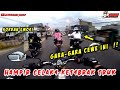 HAMPIR CRASH ANJIIM !! | AKIB4T CEWE CAPERR NAIK KLX DI RIDING CLUB RX-KING