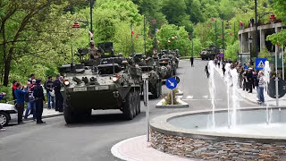 U.S. 2nd Cavalry Regiment Performs Mounted March through Romania