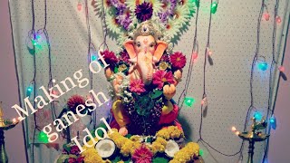 Making of eco friendly ganesh idols