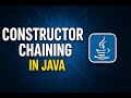 Constructor Chaining in Java #interviewquestions