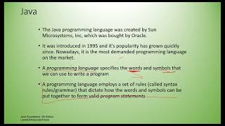 1436 (Java) Class Recording - Chapter 1 Part I