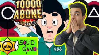 10.000 ABONE KUTLAMA | SQUID GAME  #brawlstarscanliyayin #brawlstars