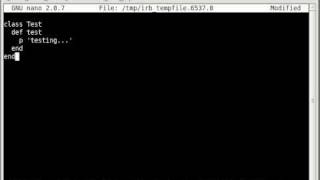 ruby irb texteditor