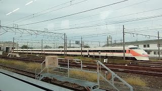 【側面車窓】北春日部から姫宮間の側面車窓 北春日部の車両基地