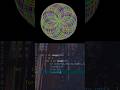Spirograph circle design in Python / Graphics & coding / Turtle drawing tutorial #satisfying
